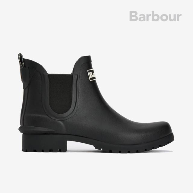 ・BARBOUR｜W Wilton Side Gore Chelsea Welly Rain Boots/ バブアー/ウィルトン サイド ゴア チェルシー ウィリー レイン ブーツ/ブラック #