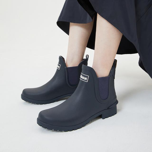 ・BARBOUR｜W Wilton Side Gore Chelsea Welly Rain Boots/ バブアー/ウィルトン サイド ゴア チェルシー ウィリー レイン ブーツ/ネイビー #_5