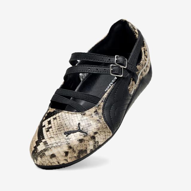 ・PUMA｜W Speedcat Ballet Snake Leather/ プーマ/スピードキャット バレエ スネーク レザー/プーマブラックｘベイパーグレー #_2