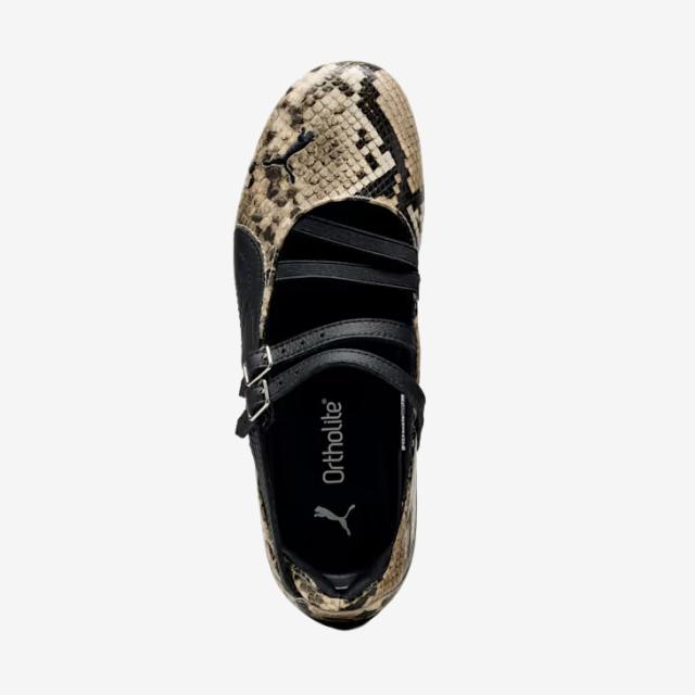 ・PUMA｜W Speedcat Ballet Snake Leather/ プーマ/スピードキャット バレエ スネーク レザー/プーマブラックｘベイパーグレー #_3
