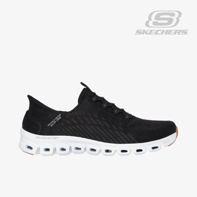 ・SKECHERS｜W Slip-Ins Glide-Step Tranquility/ スケッチャーズ/スリップインズ グライドステップ トランクウィリティ/ブラックｘホワイト #
