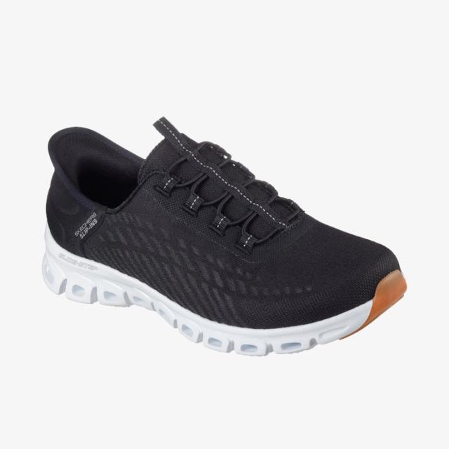 ・SKECHERS｜W Slip-Ins Glide-Step Tranquility/ スケッチャーズ/スリップインズ グライドステップ トランクウィリティ/ブラックｘホワイト #_2