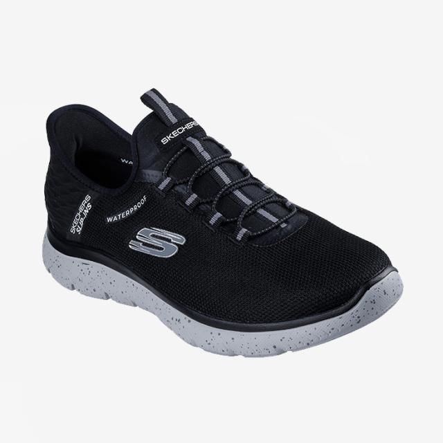 ・SKECHERS｜Slip-Ins Summits Corbos Wide Fit/ スケッチャーズ/スリップインズ ウォータープルーフ サミッツ コルボス/ブラックｘグレー #_2