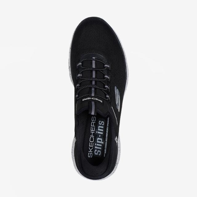 ・SKECHERS｜Slip-Ins Summits Corbos Wide Fit/ スケッチャーズ/スリップインズ ウォータープルーフ サミッツ コルボス/ブラックｘグレー #_3