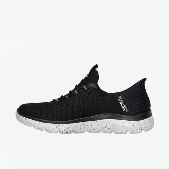 ・SKECHERS｜Slip-Ins Summits Corbos Wide Fit/ スケッチャーズ/スリップインズ ウォータープルーフ サミッツ コルボス/ブラックｘグレー #_5