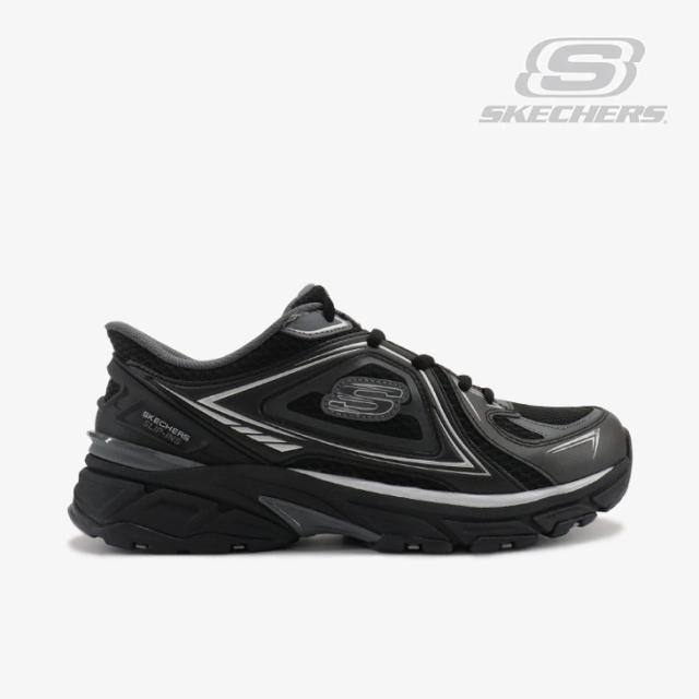 ・SKECHERS｜Slip-Ins Stamina Sport Kordae/ スケッチャーズ/スリップインズ スタミナ スポート コルデー/ブラックｘシルバー #