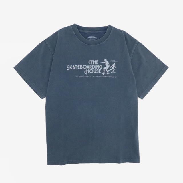 ・PARROTT CANVAS｜W Vintage Print SS T-Shirt 93/ パロット キャンバス/ヴィンテージ プリント ショートスリーブ Tシャツ 93/ネイビー #