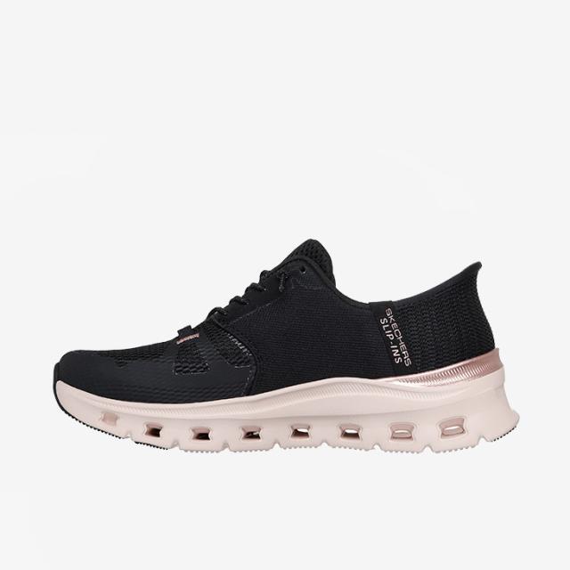 ：SKECHERS｜W Slip-Ins Glide-Step Pro Radiant Stride/ スケッチャーズ/スリップインズ グライドステップ プロ ラディアント ストライド/ブラックｘローズゴールド #_5