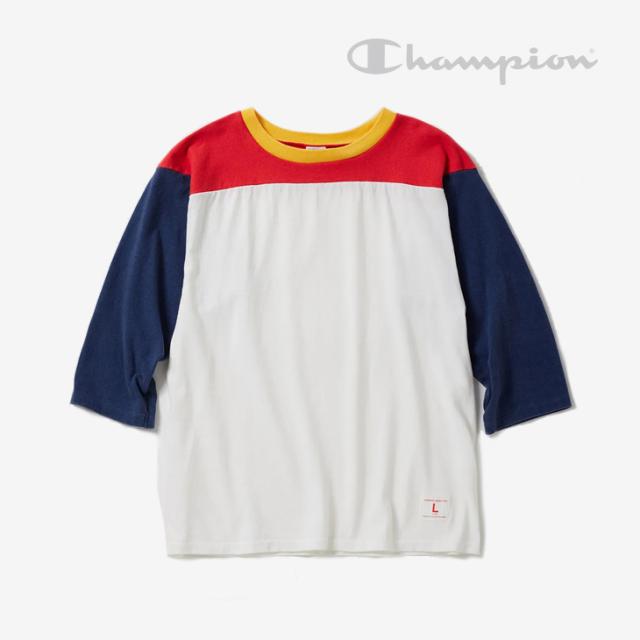 CHAMPION｜True To Archives 3-Quarter Sleeve Foot Ball T-Shirt 