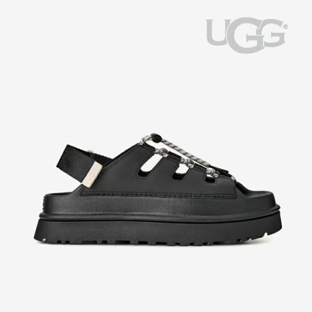 ・UGG｜W Goldenglow Toggle Lace-Up Platform Sandal/ アグ/ゴールデングロウ トグル レースアップ プラットフォーム サンダル/ブラック #