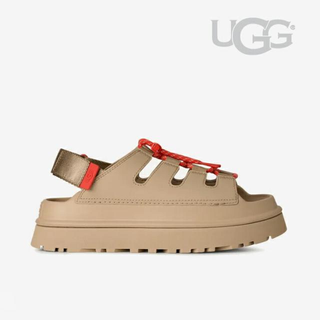 ・UGG｜W Goldenglow Toggle Lace-Up Platform Sandal/ アグ/ゴールデングロウ トグル レースアップ プラットフォーム サンダル/マスタードシード #