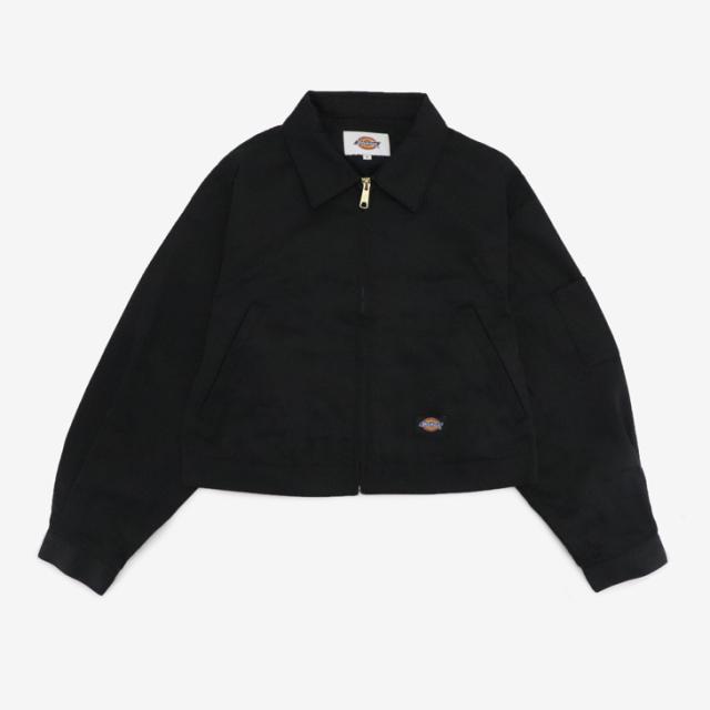 ・DICKIES｜W TC Twill Eisenhower Short Jacket Zip/ ディッキーズ/レディース TC ツイル アイゼンハワー ショート ジャケット ジップ/ブラック #