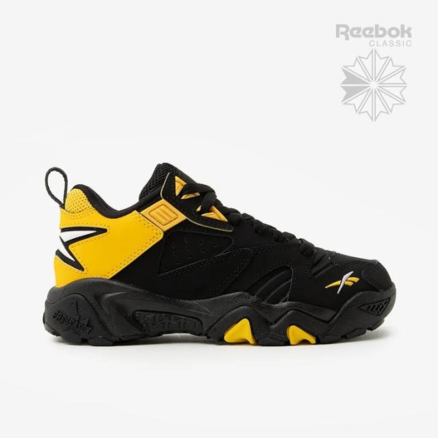 ・REEBOK｜Brutus Low Training Preseason/ リーボック/ブルータス ロー シンセティック レザー/ブラックｘイエロー #