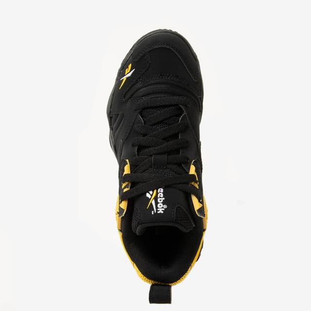 ・REEBOK｜Brutus Low Training Preseason/ リーボック/ブルータス ロー シンセティック レザー/ブラックｘイエロー #_3