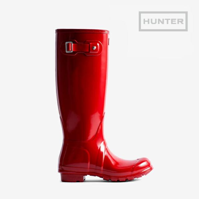 ・HUNTER｜W Original Tall Gloss Boot/ ハンター/オリジナル トール グロス ブーツ/ミリタリーレッド #