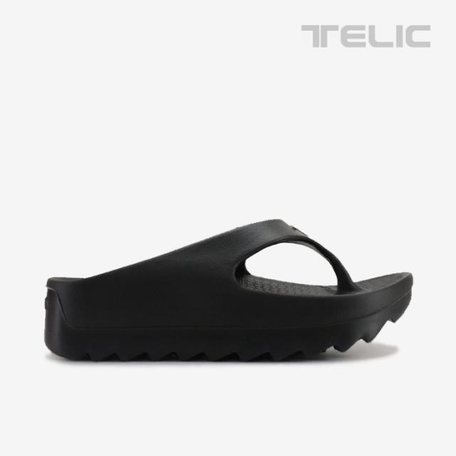 ・TELIC｜W-Flip Shark Platform Tongs Sandal/ テリック/ダブル フリップ シャーク プラットフォーム トング サンダル/ブラック #