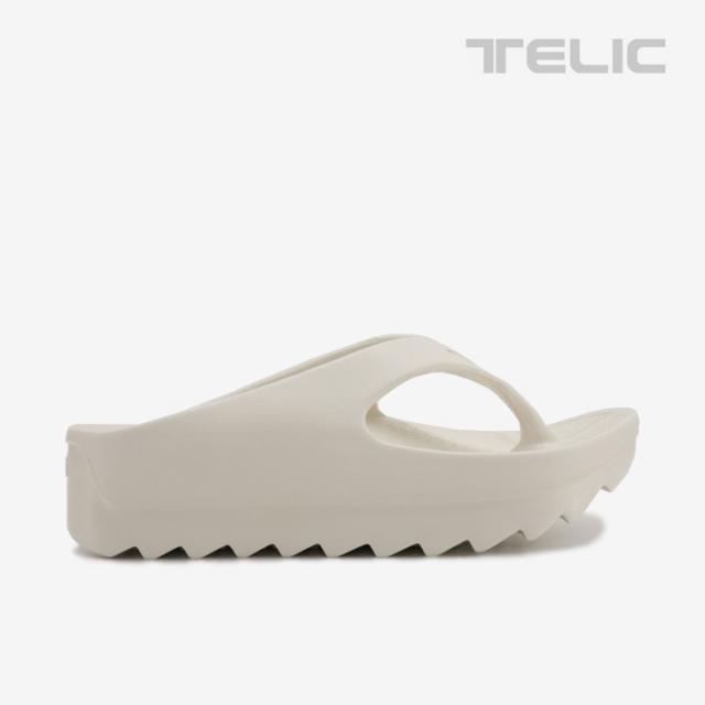 ・TELIC｜W-Flip Shark Platform Tongs Sandal/ テリック/ダブル フリップ シャーク プラットフォーム トング サンダル/アイボリー #