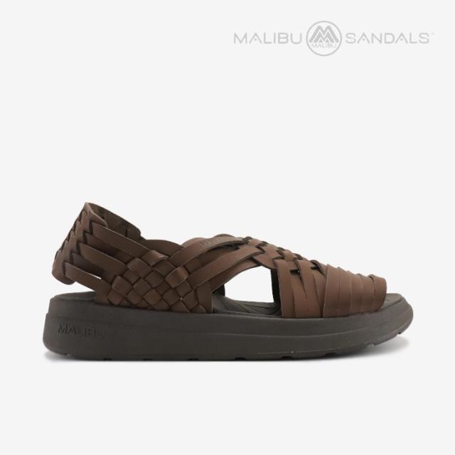 ・MALIBU SANDALS｜Canyon Huarache Sandal Vegan Leather/ マリブ サンダルズ/キャニオン ワラチェ サンダル ヴィーガン レザー/バイソンブラウンｘダークブラウン #