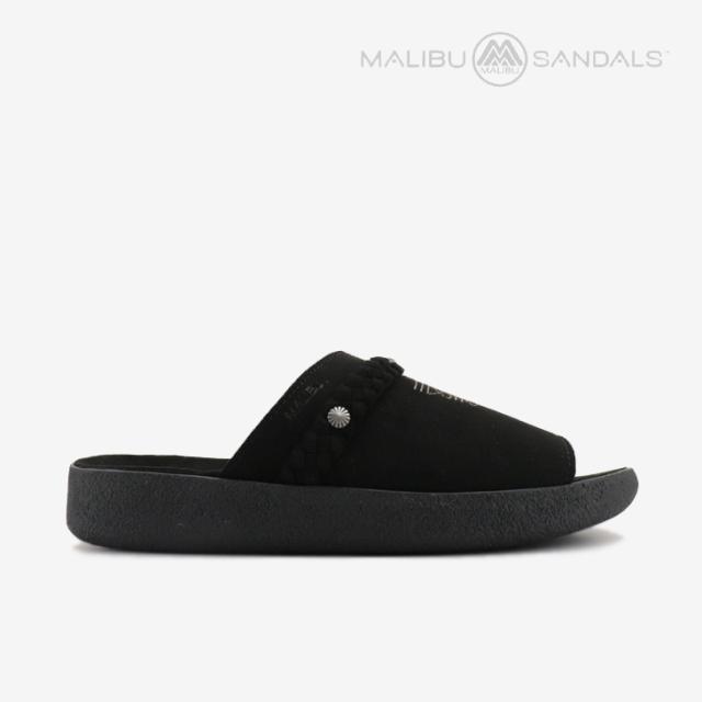 ・MALIBU SANDALS｜El Rancho Slide Sandal Vegan Leather/ マリブ サンダルズ/エル ランチョ スライド サンダル ヴィーガン レザー/ブラック #