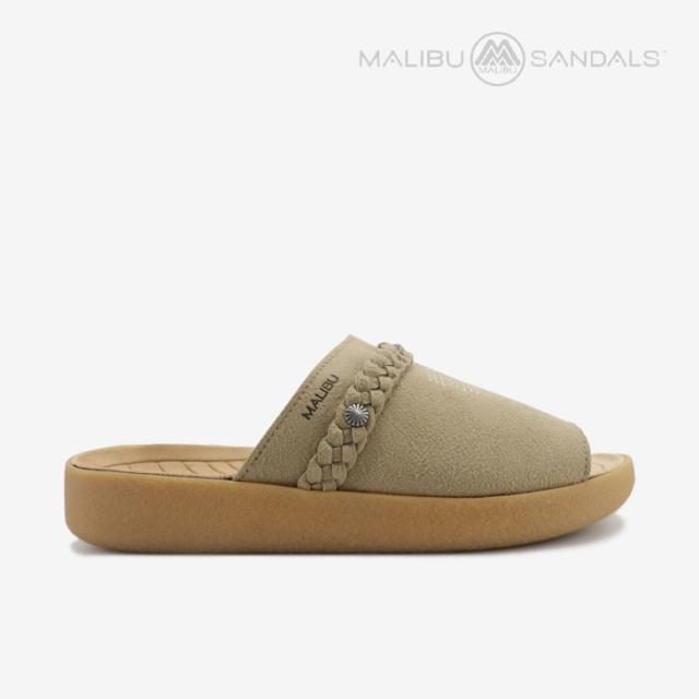 ・MALIBU SANDALS｜El Rancho Slide Sandal Vegan Leather/ マリブ サンダルズ/エル ランチョ スライド サンダル ヴィーガン レザー/トープｘタン #