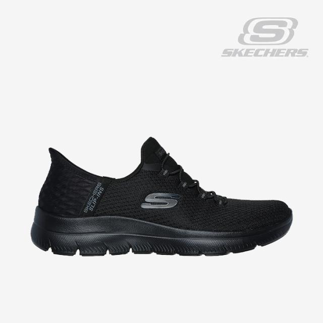 ・SKECHERS｜W Slip-Ins Summits Diamond Dream Wide Fit/ スケッチャーズ/スリップインズ サミッツ ダイヤモンド ドリーム ワイド フィット/ブラックｘブラック #