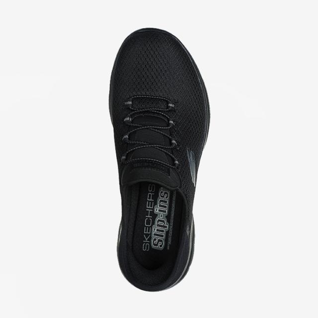 ・SKECHERS｜W Slip-Ins Summits Diamond Dream Wide Fit/ スケッチャーズ/スリップインズ サミッツ ダイヤモンド ドリーム ワイド フィット/ブラックｘブラック #_3