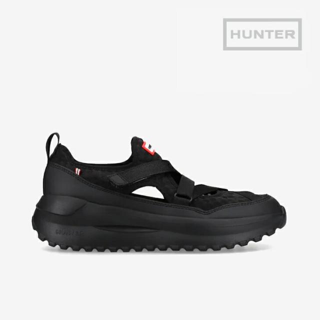 ・HUNTER｜W Travel Flow Mary Jane Trainer Mesh Sandal/ ハンター/トラベル フロー メリー ジェーン トレーナー  メッシュ サンダル/ブラック #
