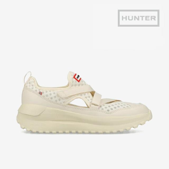 ・HUNTER｜W Travel Flow Mary Jane Trainer Mesh Sandal/ ハンター/トラベル フロー メリー ジェーン トレーナー  メッシュ サンダル/ホワイトウィロー #
