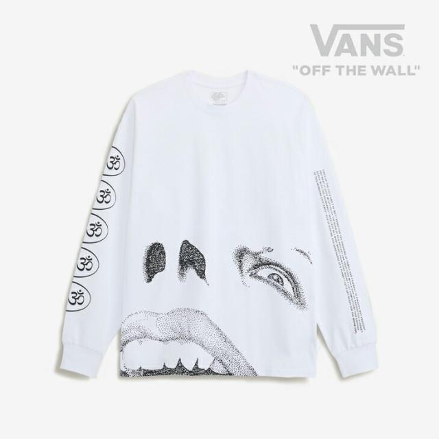 ・VANS｜ｘEd Davis Wanna Apocalypse LS T-Shirt/ ヴァンズ/エド デイビス ワナ アポカリプス ロングスリーブ Tシャツ/ブランドブランホワイト #
