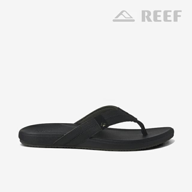 ・REEF｜Cushion Phantom 2.0 Tongs Vegan Leather Sandal/ リーフ/クッション ファントム 2.0 トング ビーガン レザー サンダル/ブラック #
