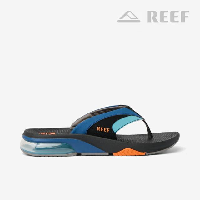 ・REEF｜Fanning Slide Heel Airbag Sandal Bottle Opener/ リーフ/ファニング スライド ヒール エアバッグ サンダル ボトル オープナー/ネイビーｘグレー #