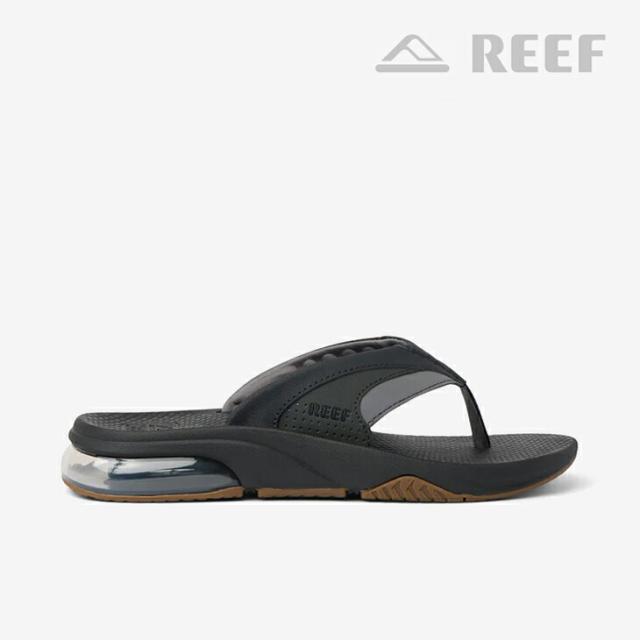 ・REEF｜Fanning Slide Heel Airbag Sandal Bottle Opener/ リーフ/ファニング スライド ヒール エアバッグ サンダル ボトル オープナー/ブラックｘガム #