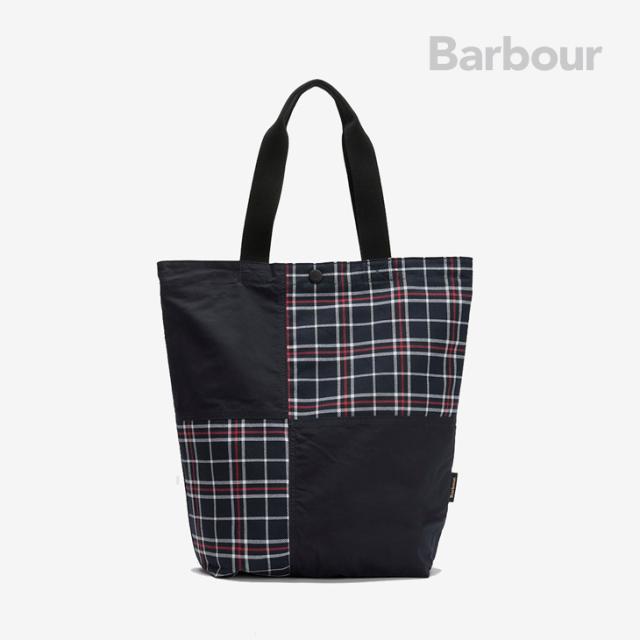 ・BARBOUR｜Transport Patchwork Tote Bag/ バブアー/トランスポート パッチワーク トート バッグ/ネイビー #