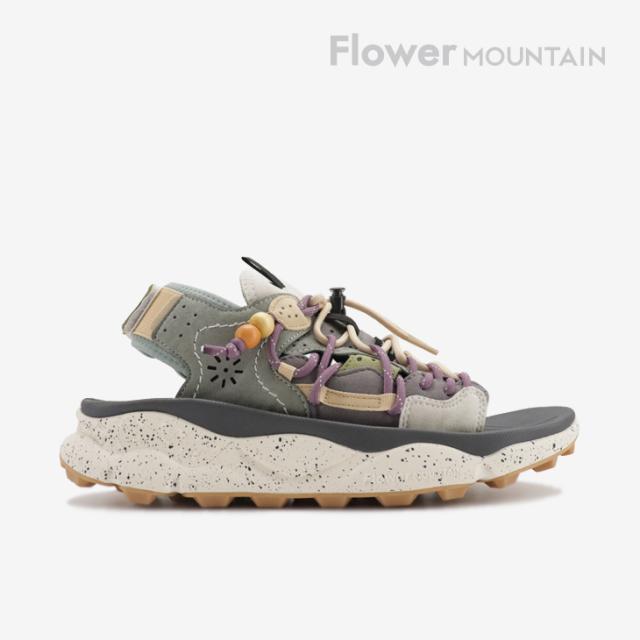 ・FLOWER MOUNTAIN｜Puma Punk Suede Layers Lace Sandal/ フラワー マウンテン/プマ プンク スエード レイヤー レース サンダル/グレーｘアイアン #
