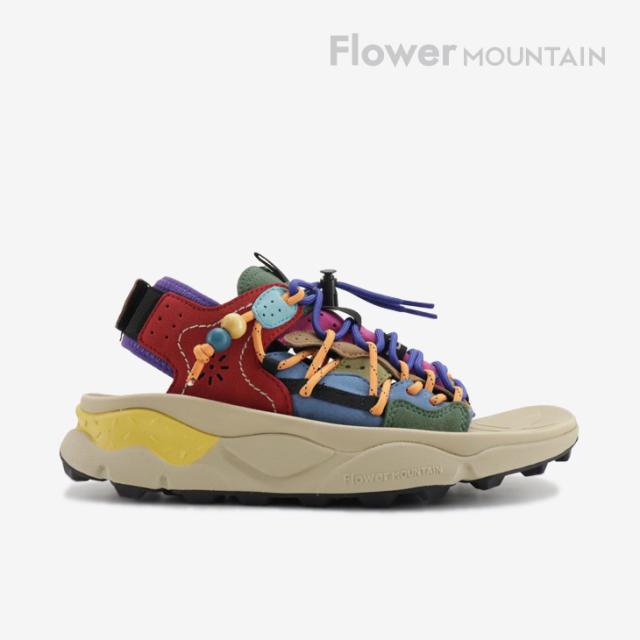 ・FLOWER MOUNTAIN｜Puma Punk Suede Layers Lace Sandal/ フラワー マウンテン/プマ プンク スエード レイヤー レース サンダル/ネイビーｘグレープ #