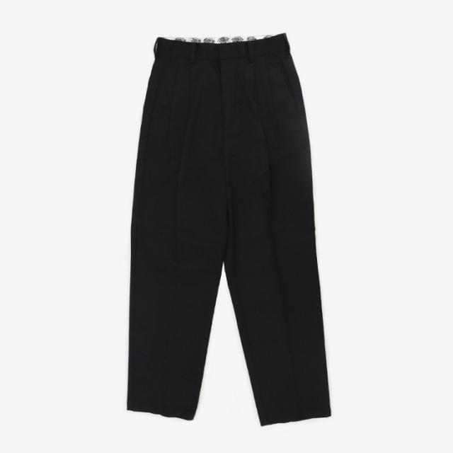 ・DICKIES｜W B-Leg Two Tuck Tapered Pants/ ディッキーズ/レディース Bレッグ ツー タック テーパード パンツ/ブラック #