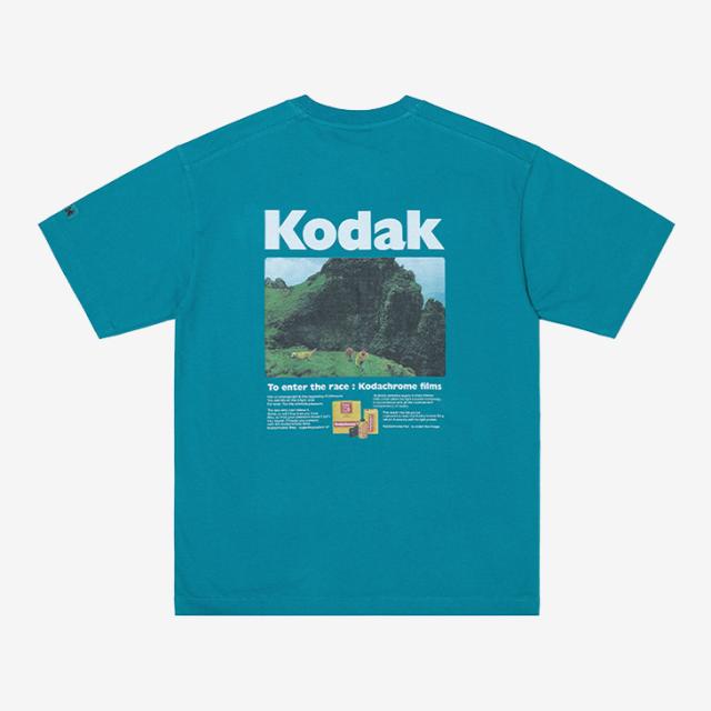 ・KODAK APPAREL｜Scenery Graphic SS T-Shirt/ コダック/シーナリー グラフィック ショートスリーブ Tシャツ/ミントグリーン #