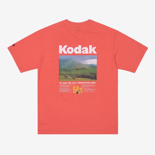 ・KODAK APPAREL｜Scenery Graphic SS T-Shirt/ コダック/シーナリー グラフィック ショートスリーブ Tシャツ/ピンク #