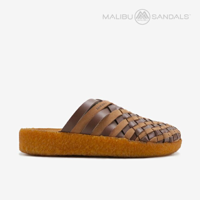 ＊MALIBU SANDALS｜Colony Vegan Leather-Suede/ マリブ サンダルズ/コロニー レザー スエード/ウォルナットｘタン #