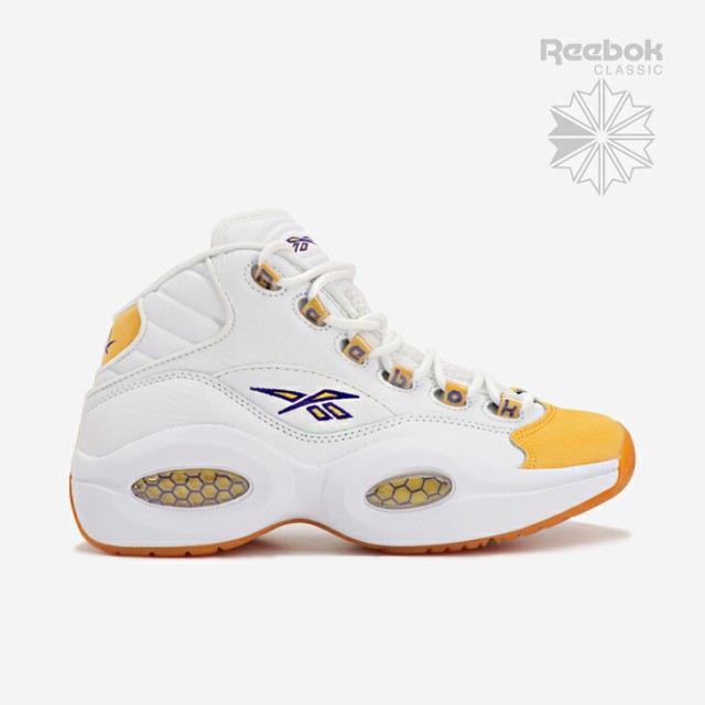 ＊REEBOK｜Question Mid/ リーボック/クエスチョン ミッド/ホワイトｘイエロー #