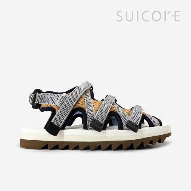 ＊SUICOKE｜Zip-AB Antibacterial Ripple/ スイコック/ジップ アンチバクテリアル リップル/ネイビーｘホワイト #