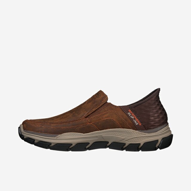 ・SKECHERS｜Slip-ins Respected Elgin/ スケッチャーズ/スリップインズ リスペクテッド エルジン/ブラウン #