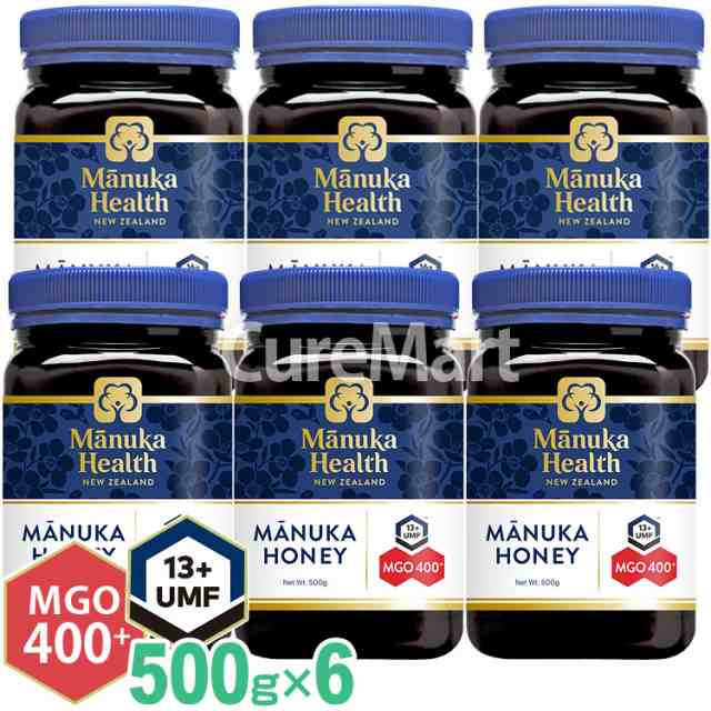 マヌカハニー MGO400 UMF13 500g◇5＋1個 計6個セット MANUKA HEALTH