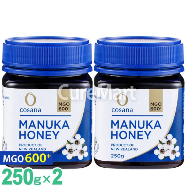 コサナ マヌカハニー MGO600+ 250g◆2個セット cosana マヌカハニー ニュージーランド産はちみつ マヌカハチミツ MANUKA HONEYの通販は