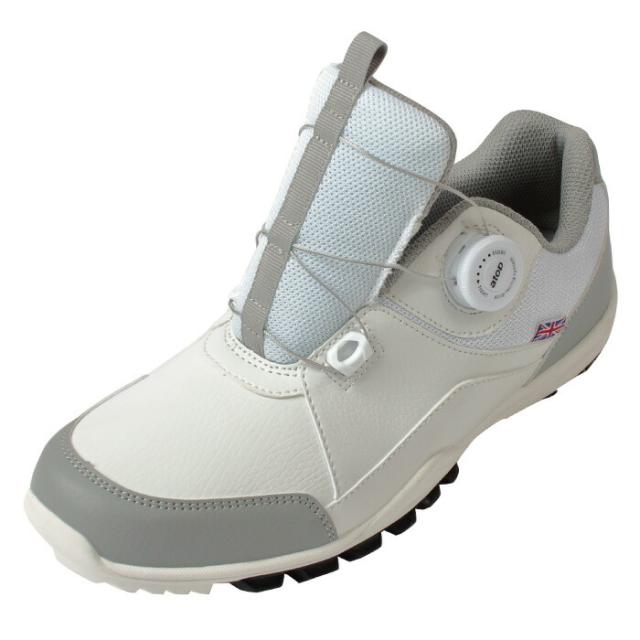 送料無料 MEGA ワンタッチフリーロックシューズ MG-2021 スパイクレス ゴルフシューズ メンズ 男性 幅広 3E ホワイト ネイビー サイズ 24.5cm〜28.0cm 軽量 履きやすい 脱ぎやすい 着脱楽々 疲れにくい ダイヤル式 3Dラバーソール 父の日ギフト 贈り物 プレゼント おすすめ