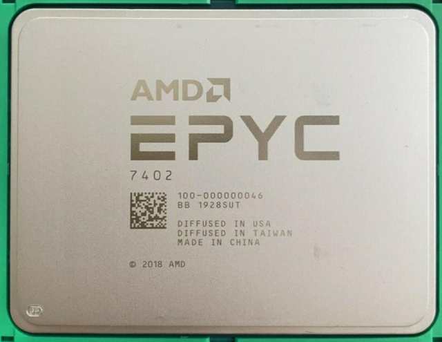 AMD EPYC 7402 24C 2.8GHz 3.35GHz 128MB Socket SP3 2P 180W 中古の通販は