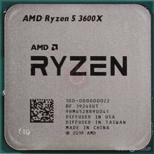 AMD Ryzen 5 3600X 6C 3.8GHz 32MB AM4 DDR4-3200 95W 中古の