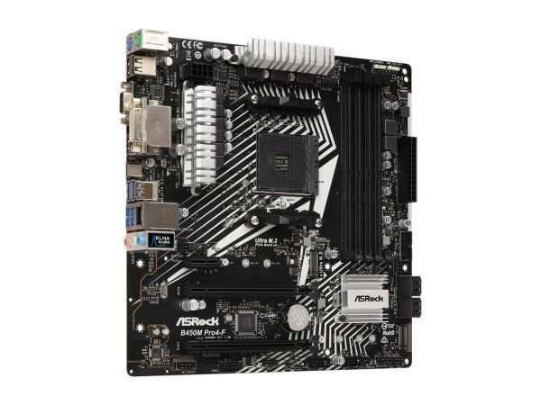 ASRock B450M PRO4-F AM4 AMD Promontory B450 SATA 6Gb/s USB 3.1 HDMI Micro ATX AMD Motherboard 中古の通販は 10,336円
