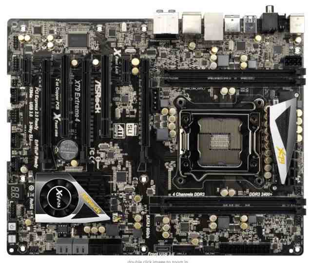 ASRock X79 Extreme4 LGA2011 DDR3 Intel X79 SATA 6Gb/s USB ATX Motherboard 中古