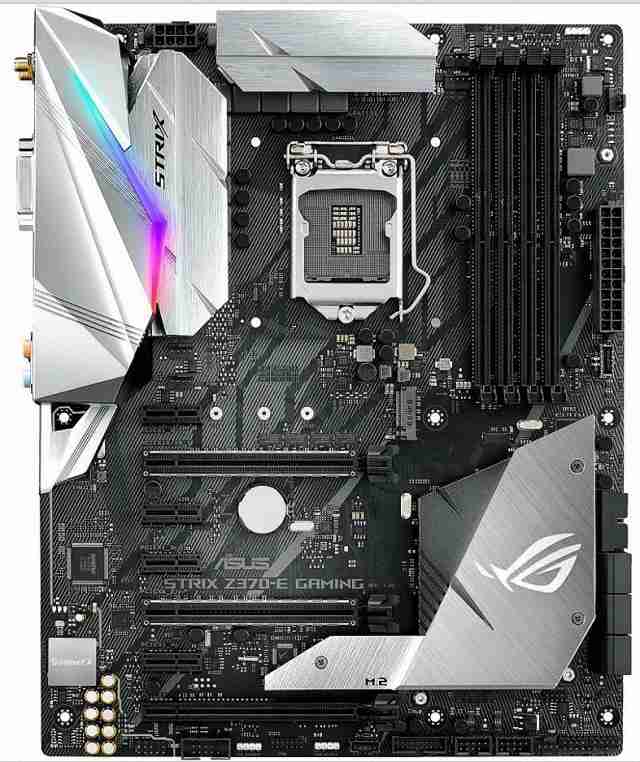 ASUS ROG STRIX Z370-E GAMING Intel LGA Z370 1151 ATX M.2 Desktop Motherboard 中古